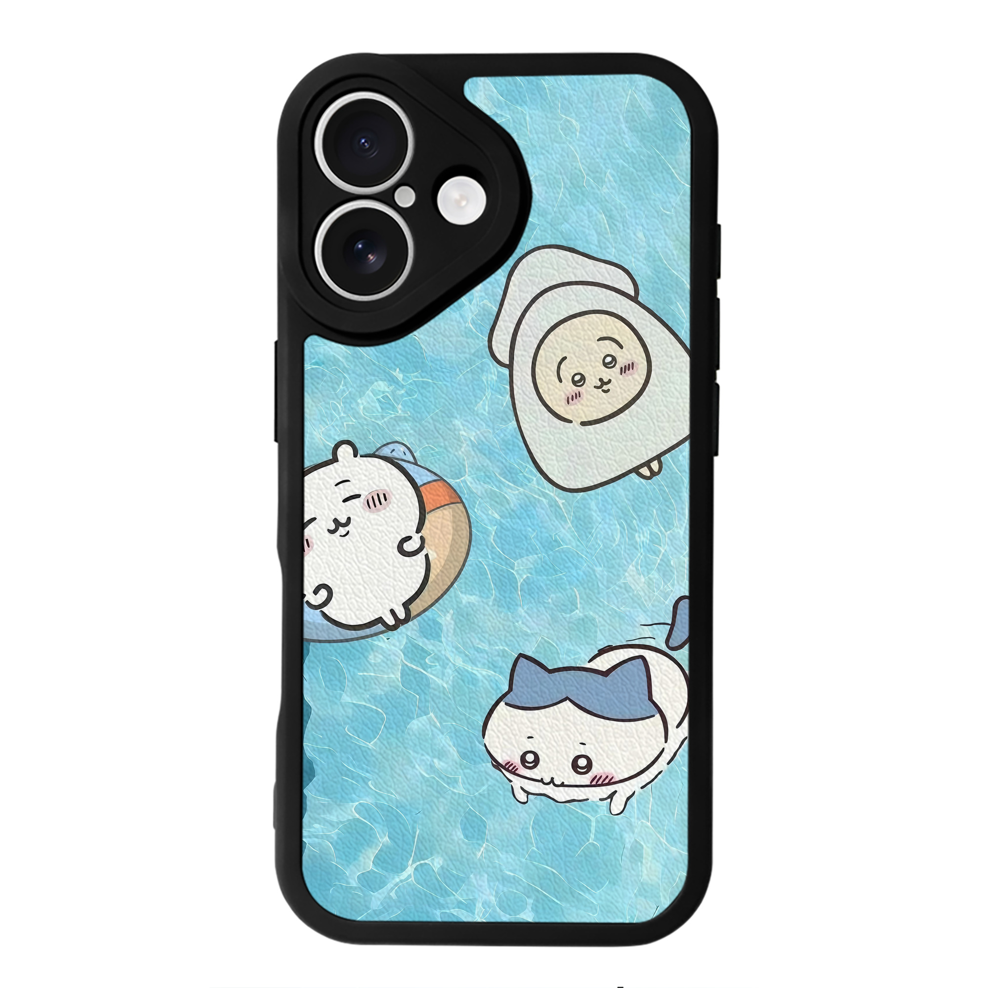（画像用） ちいかわ Chii-kawa 【iPhone 16シリーズ対応】シリコンスマホケース（レザー調） 材質：シリコン